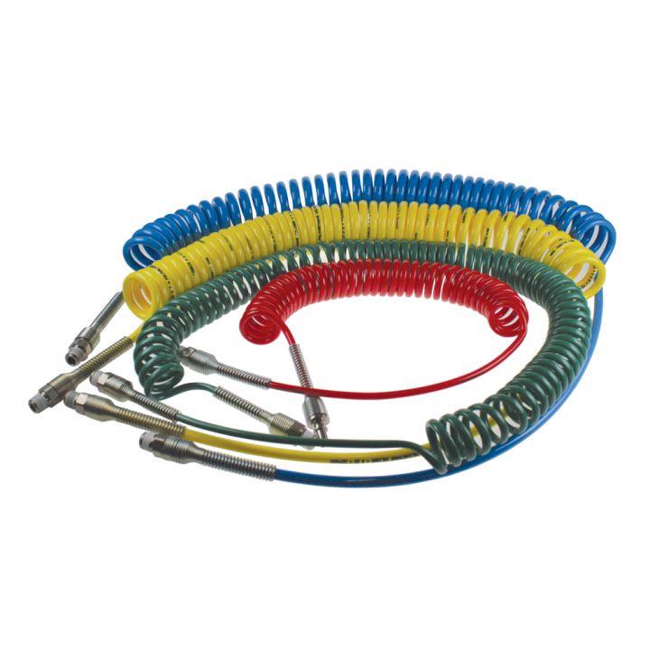 PU-Spiralschlauch, blau, 8 × 5, WL = 2 m, G1/4" | 1470U08 04 13