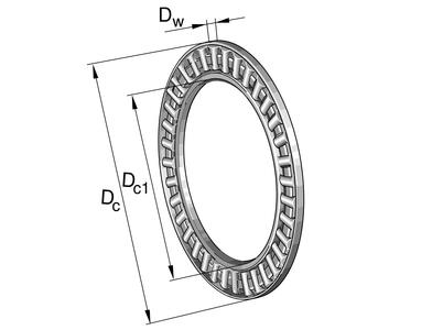 NADELLAGER AXK 0414 TN