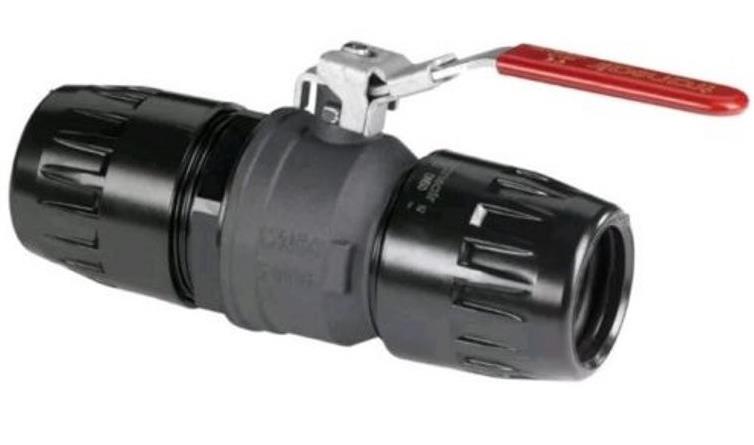 2-Wege-Kugelhahn D=63, gerade, arretierbar | 4092 63 00