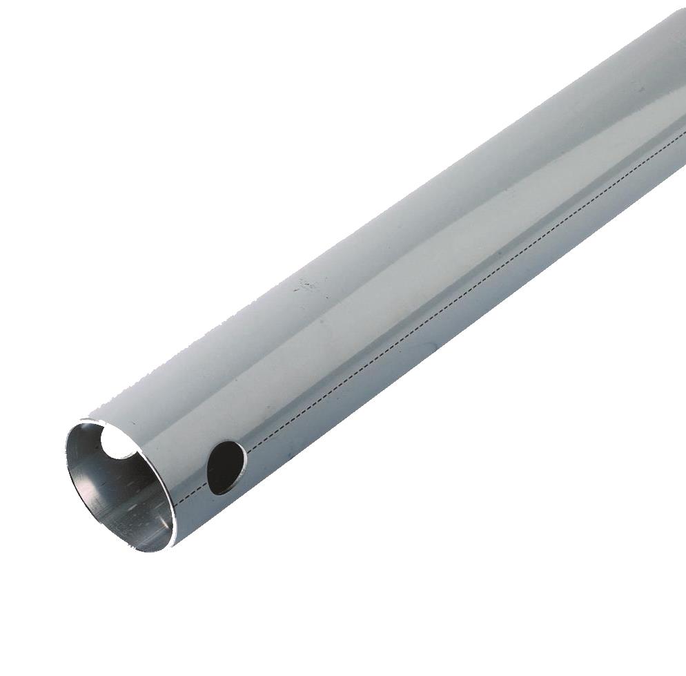 ALUMINIUMROHR, GRAU, 50,8 × 47,4, OHNE BOHRUNG, L = 3 Meter | 1003A50 06