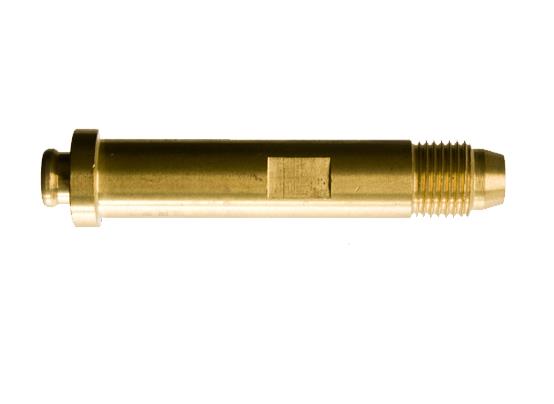 ANSCHLUSSSTIFT ARGON M16X1,5 LINKS 24,32 MIT SIEB, ROTES KUPFER
