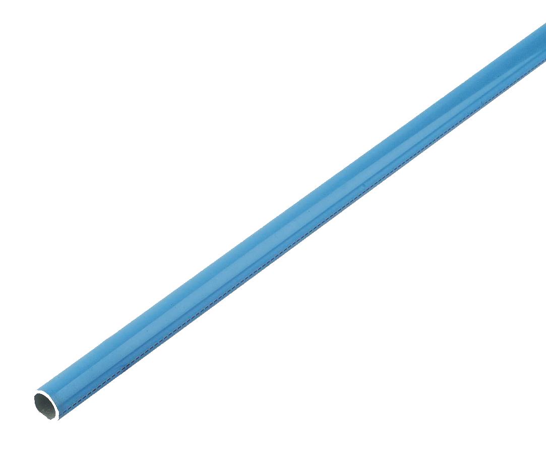 ALUMINIUMROHR, BLAU, 16,5 × 13, OHNE BOHRUNG, L = 4,5 Meter | 1004A17 04