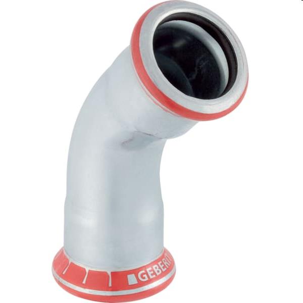 Mapress-Bogen aus C-Stahl, 45°, 22 mm