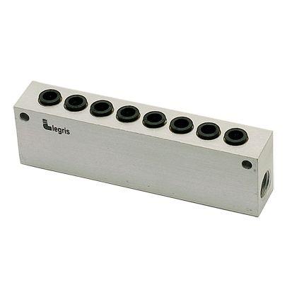 VERTEILERBLOCK AUS ALUMINIUM MIT STECKVERBINDUNGEN – DURCHMESSER D: 10 MM – G: G1/2 | 3310 10 21