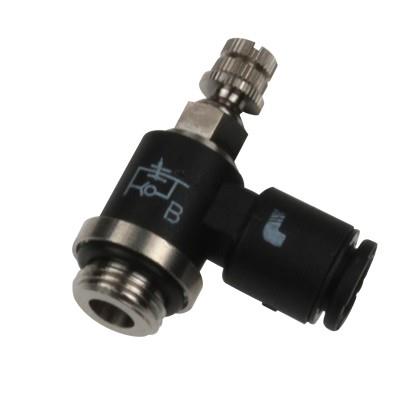 Drosselventil für Einlass BSP CYL METR & UNF – Durchmesser D: 6 mm – Anschluss C: G1/8 | 7669 06 10