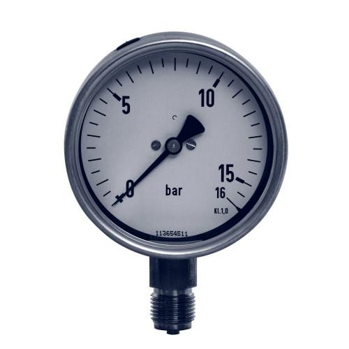 MANOMETER 107011 MESSING 100 MM  -1+0,6 BAR, u. a. G1/2" KLASSE 1.0