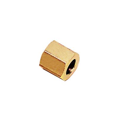 KLEMMMUTTER AUS MESSING, METRISCH – DURCHMESSER D: 6 MM – GRÖSSE: M10x1 | 0110 06 00