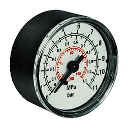 MANOMETER 0–10 bar, Ø 40 mm, G1/8", A.A.