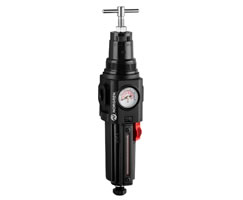 Excelon Plus Filter/Regler für den Einsatz bei höheren Temperaturen, 3/8" PTF, 5 µm, 0,3–10 bar, automatische Entleerung