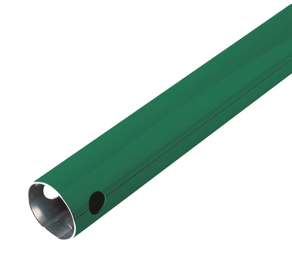 ALUMINIUMROHR, GRÜN, 63 × 59, OHNE BOHRUNG, L = 6 Meter | 1006A63 02