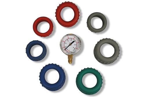MANOMETER-SCHUTZKAPPE, ROT, Ø 63