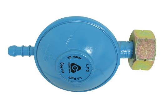 PROPAN-DRUCKREGELER, SCHALLE 30 MB, MIT TULE