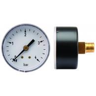 MANOMETER 106004 MESSING  50 MM  0–6 BAR A.A. G1/4 KLASSE 2,5