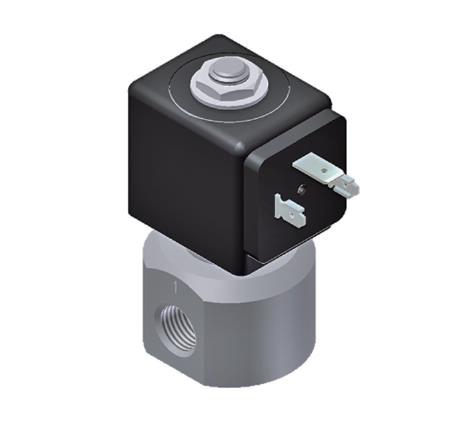 2/2 MAGNETVENTIL FÜR HEISSWASSER UND DAMPF, EDELSTAHL | 1/4" BSP | NC