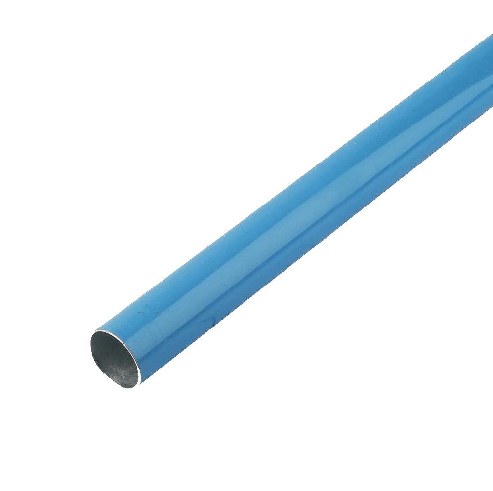ALUMINIUMROHR, BLAU, 40 × 37, OHNE BOHRUNG, L = 6 Meter | 1006A40 04 00